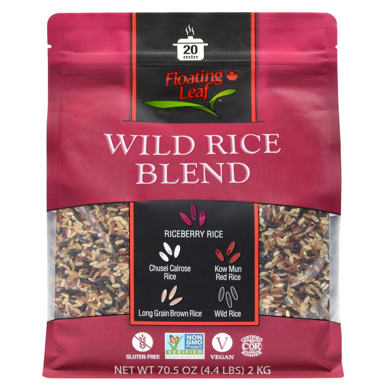 FLOATING LEAF WILD RICE BLEND 4.4 POUND BAG - Image 1