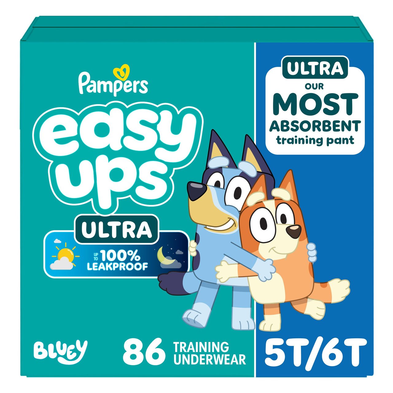 Pampers Easy Ups Ultra Training Pants, 5T-6T, 86 CT - Image 1