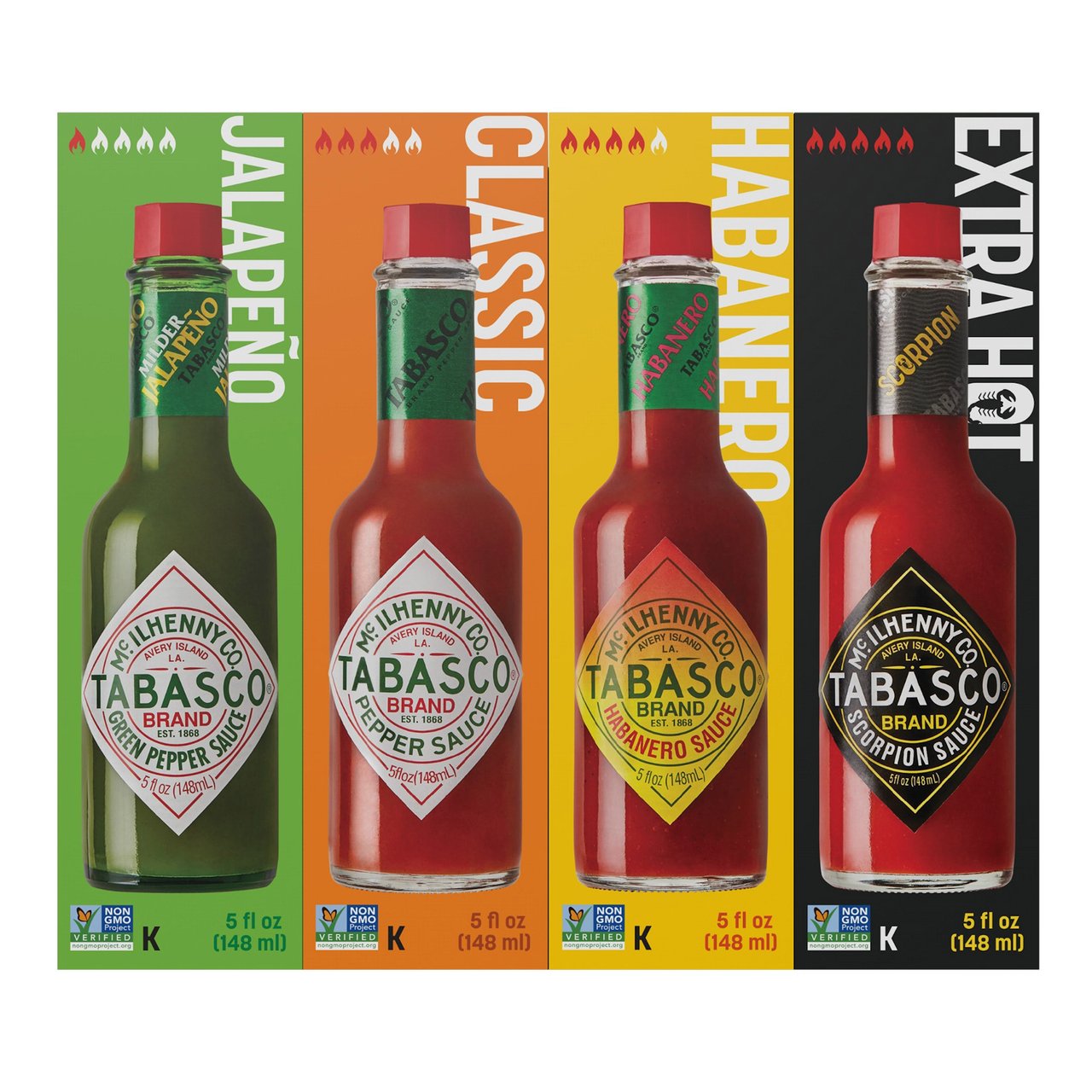 Tabasco Variety Pack, 3 Count, 5 oz Each - Image 1