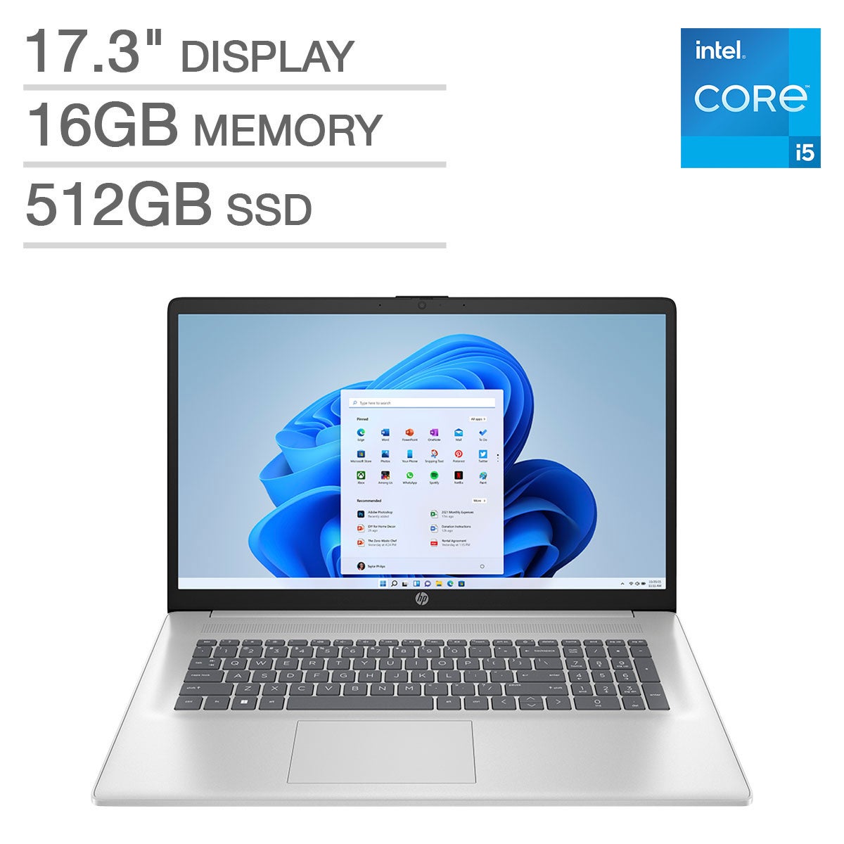 HP 17-cn3033cl 17.3" Laptop - Image 1
