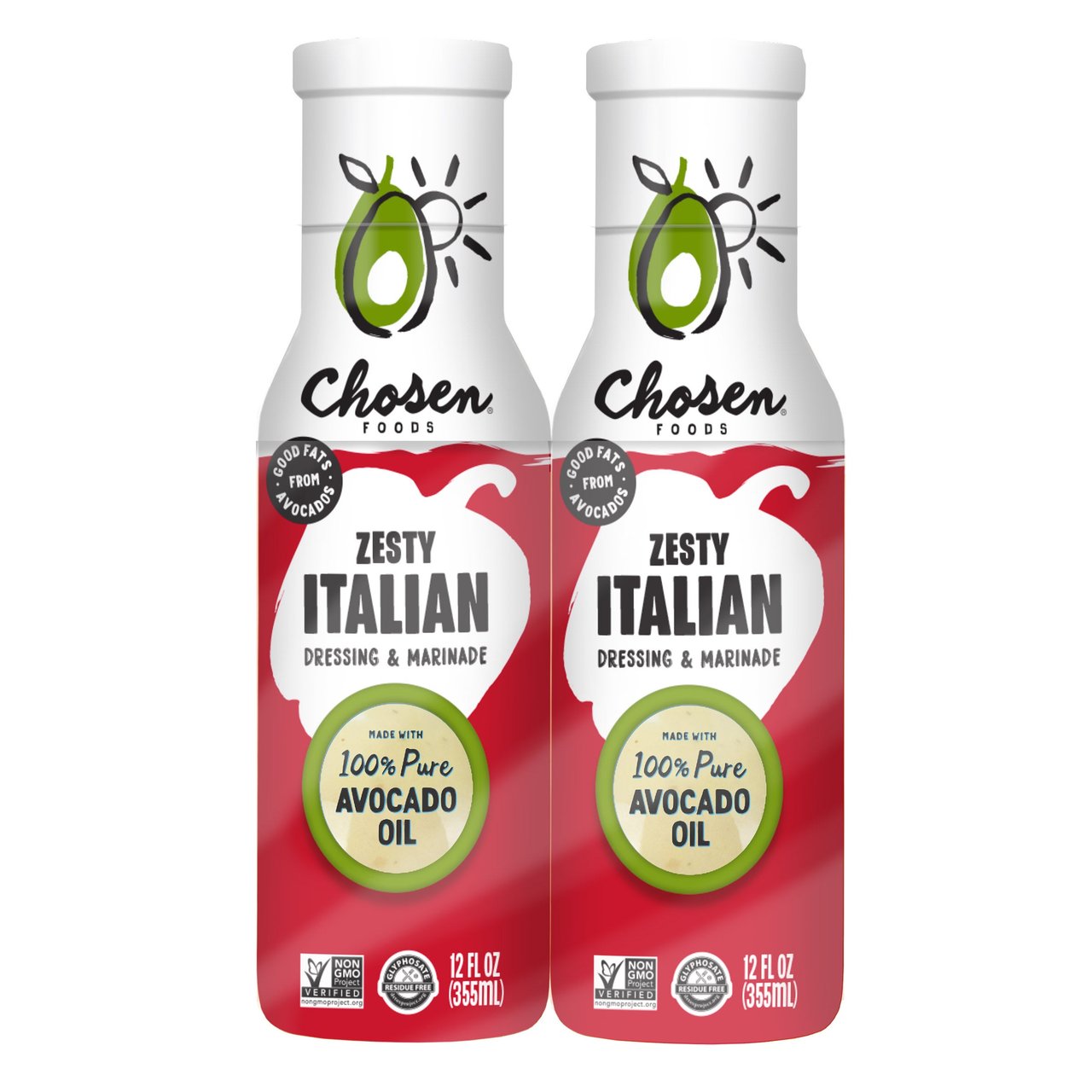 Chosen Foods Italian Dressing 2/12 oz - Image 1