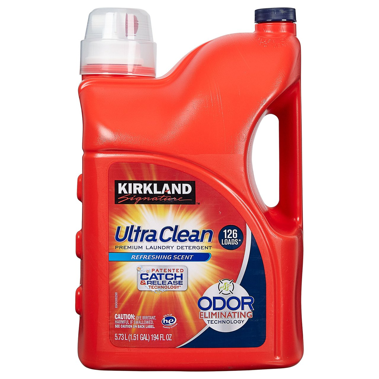 Kirkland Signature Ultra Clean HE Liquid Laundry Detergent, 126 Loads, 194 fl oz - Image 1
