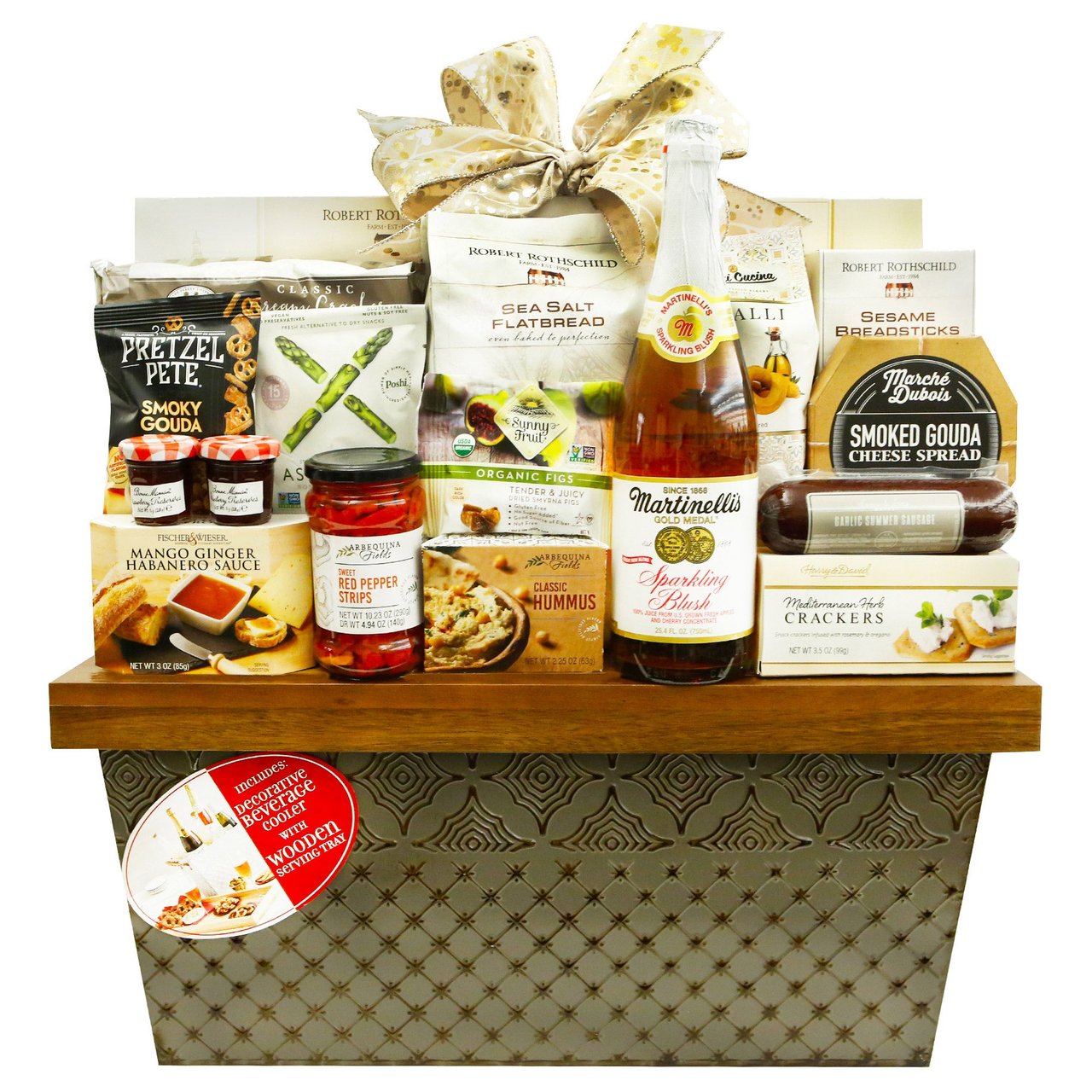 Graceful Gatherings Beverage Tub with Tray Gift Set, 135.47 oz (8.46 lbs) - Image 1