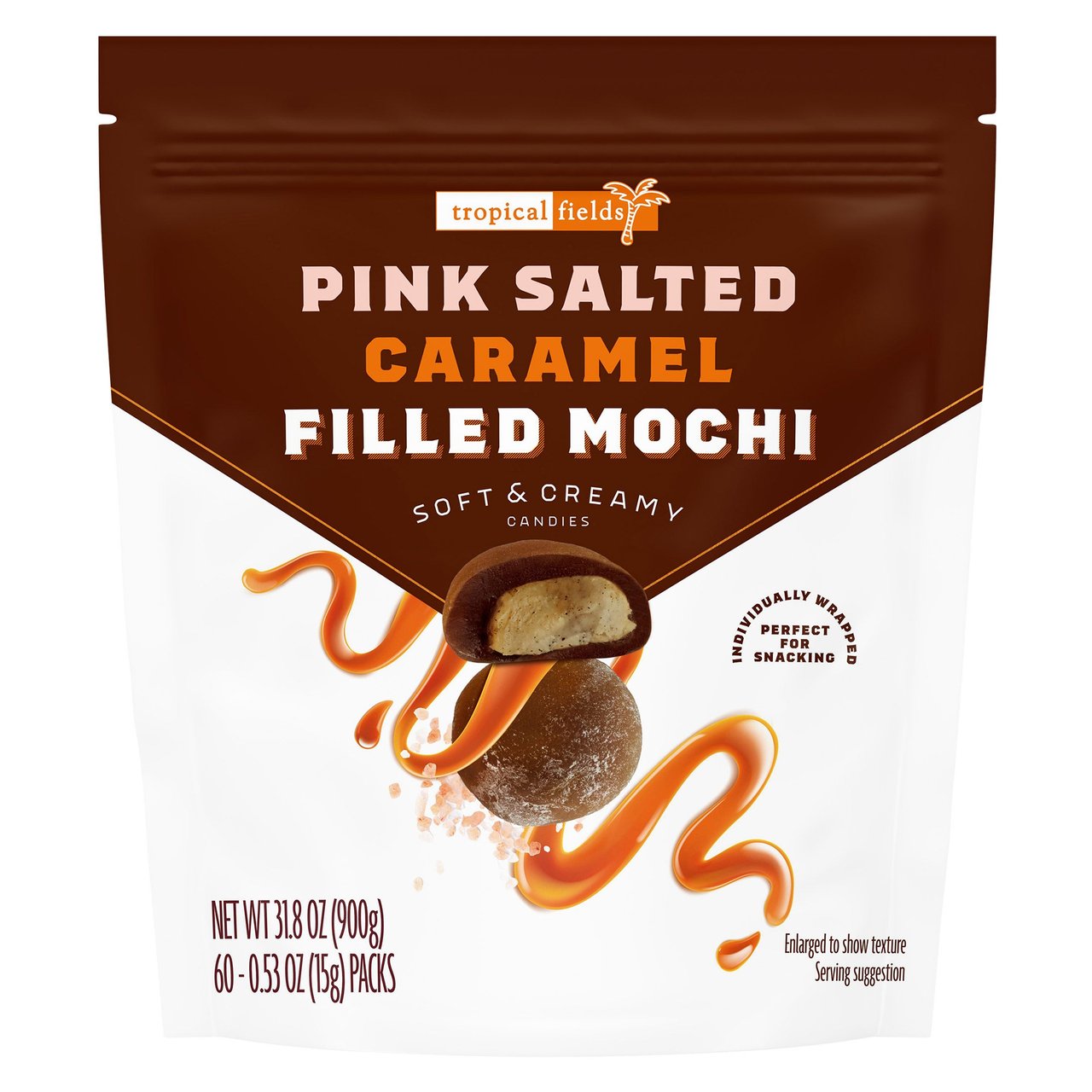 Tropical Fields Pink Salted Caramel Filled Mochi 31.8 oz - Image 1
