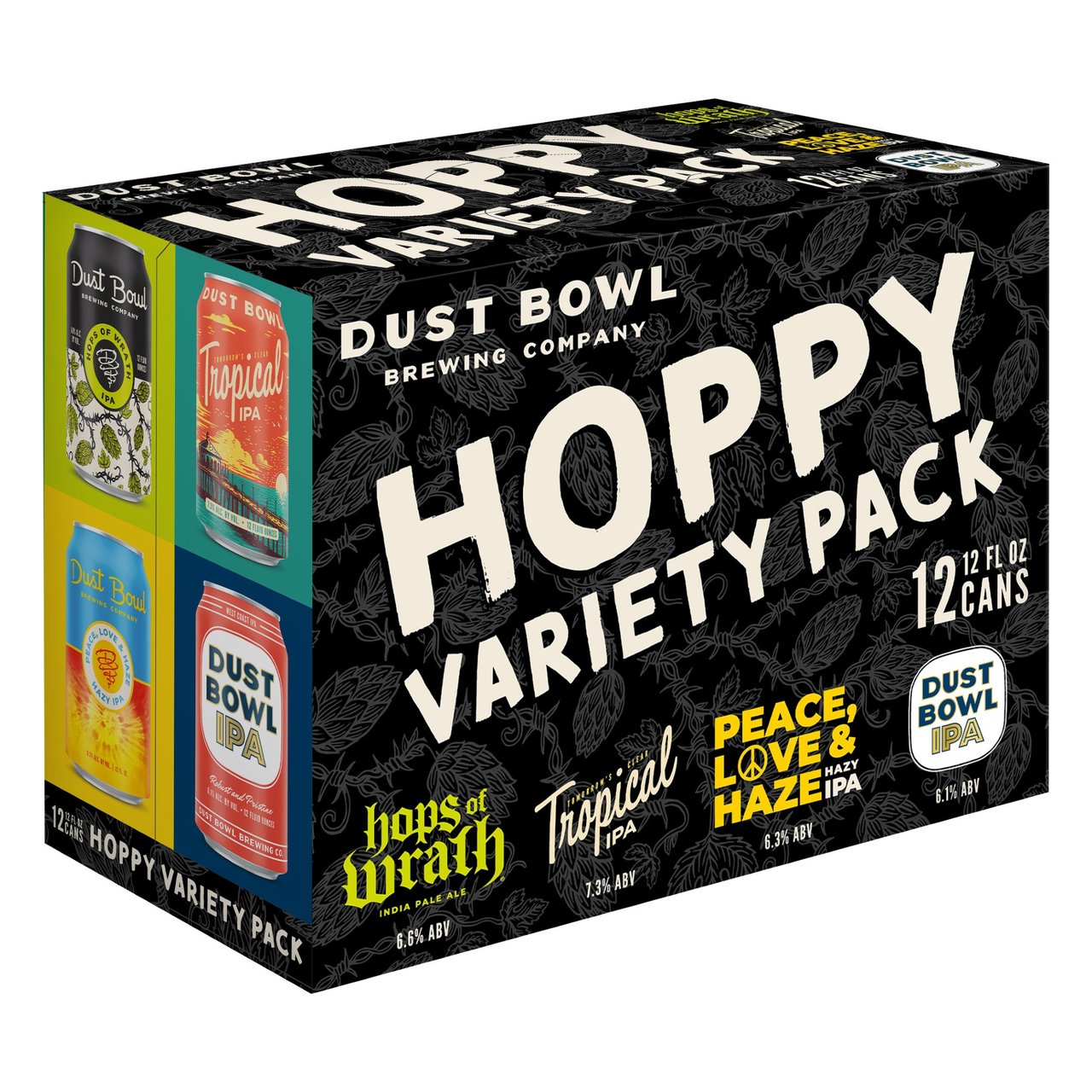 Dust Bowl Brewing Hoppy Variety Pack Turlock 12/12oz Cans