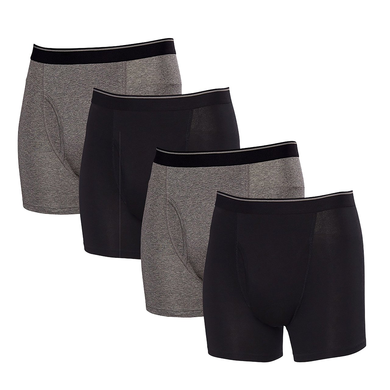 Kirkland Signature Men's Supima Cotton Boxer Brief 4-Pack - Image 1