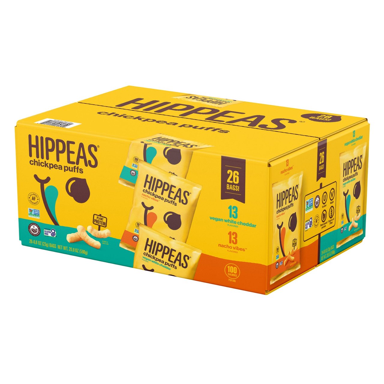 Hippeas Chickpea Puffs Variety Pack 26 CT