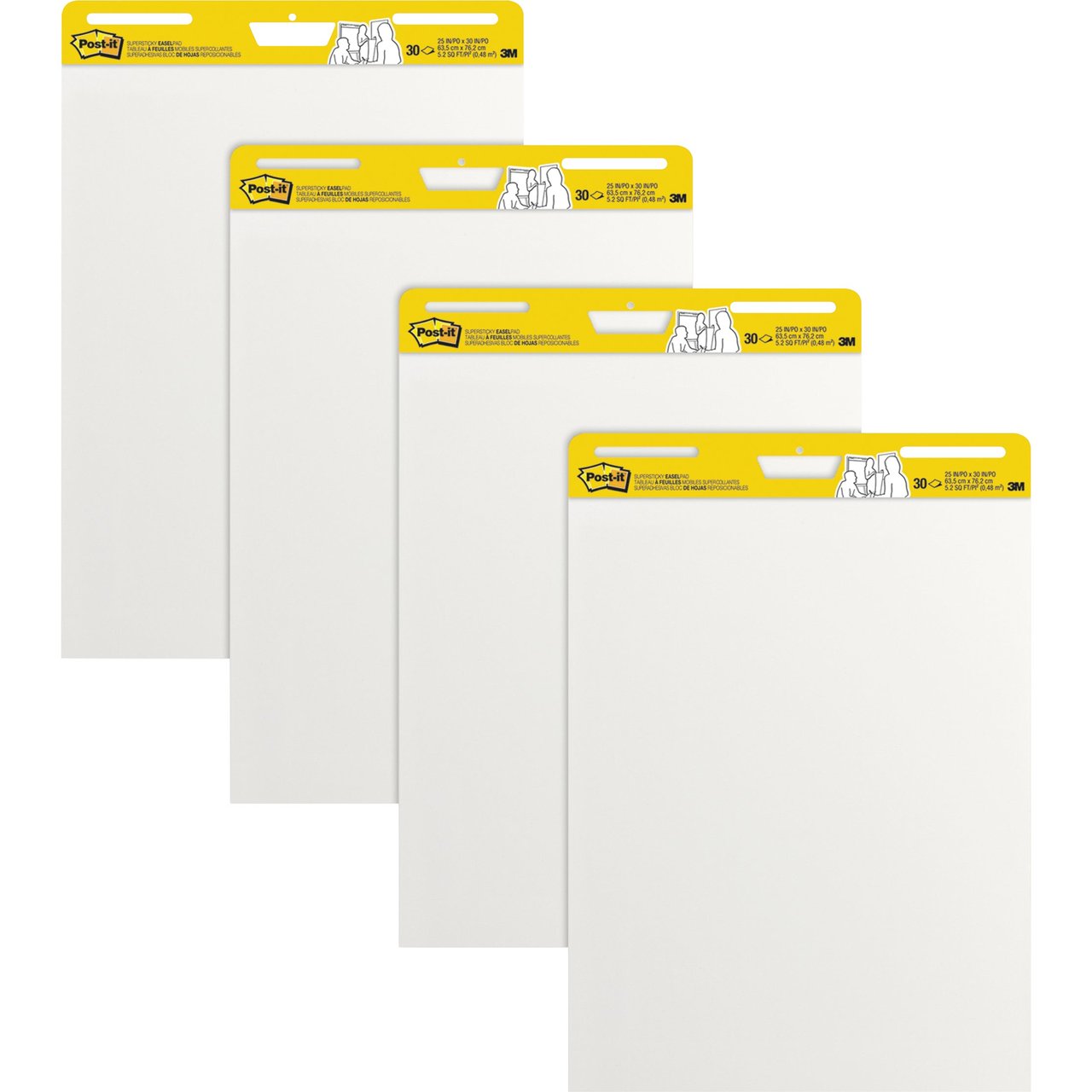 Post-it Super Sticky Easel Pads, 4-Pack (MMM559VAD), 30 Sheets Each - Image 1