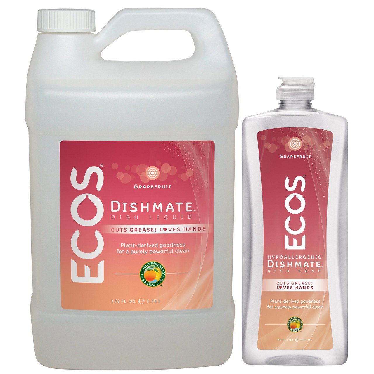 ECOS Liquid Dish Soap 25 oz + 128 oz Refill - Image 1