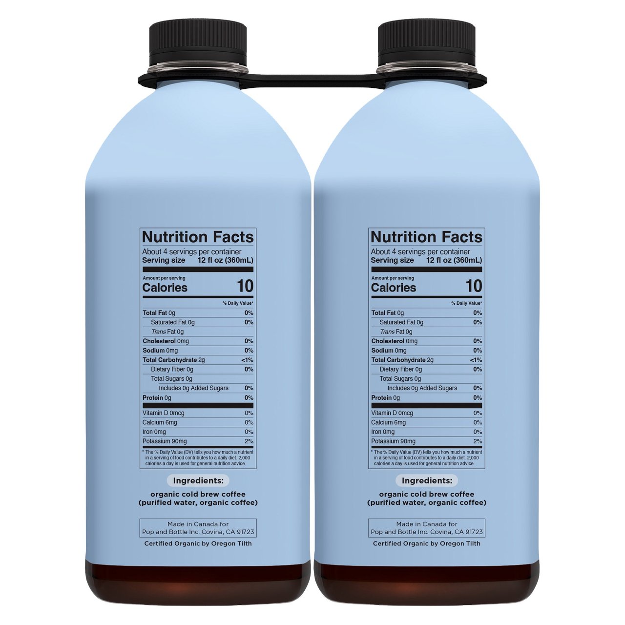 Pop & Bottle Organic Cold Brew Medium Roast Coffee - Image 1