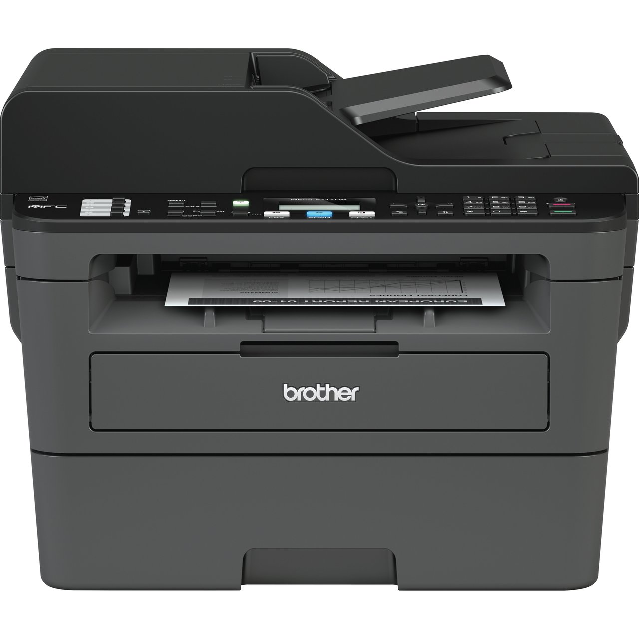Brother MFC-L2717DW Monochrome Compact Laser All-in-One Printer - Image 1