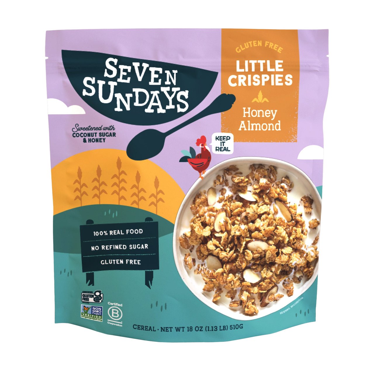 Seven Sundays Little Crispies Honey Almond 18 oz - Image 1