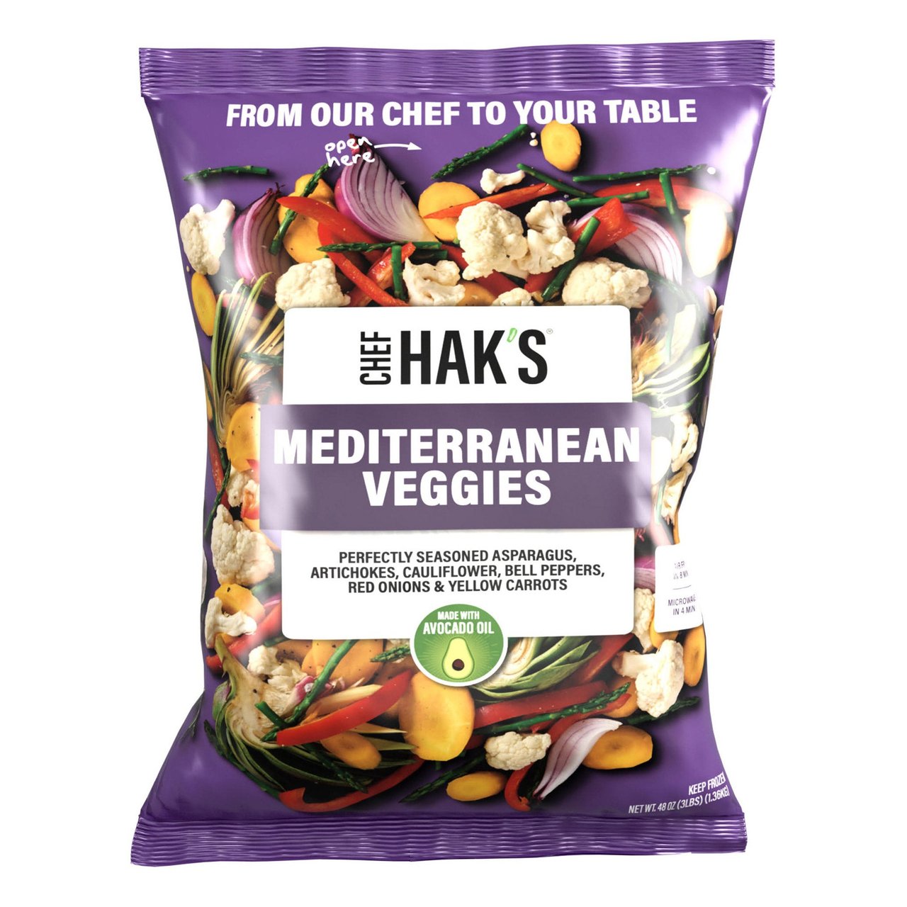 Chef Hak's Vegetables Mediterranean Blend 3 Pounds - Image 1