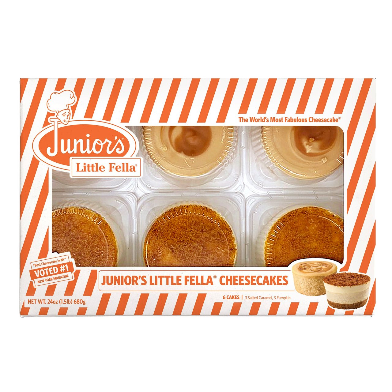 Junior's Salted Caramel Pumpkin Little Fellas 6 Pack 24 Ounces - Image 1
