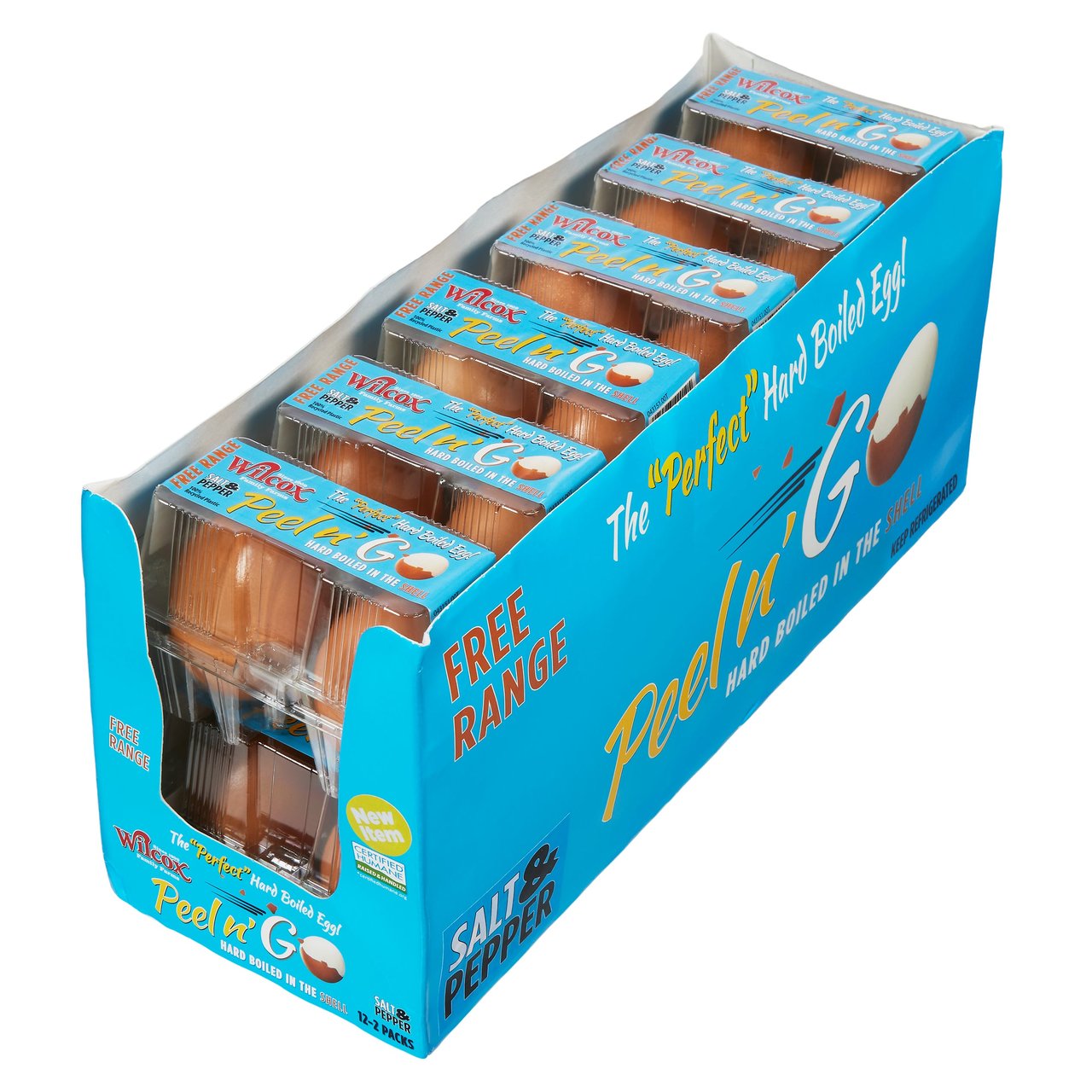 Wilcox Peel n' Go Hard Boiled in Shell 12/2 CT with Tray - Image 1
