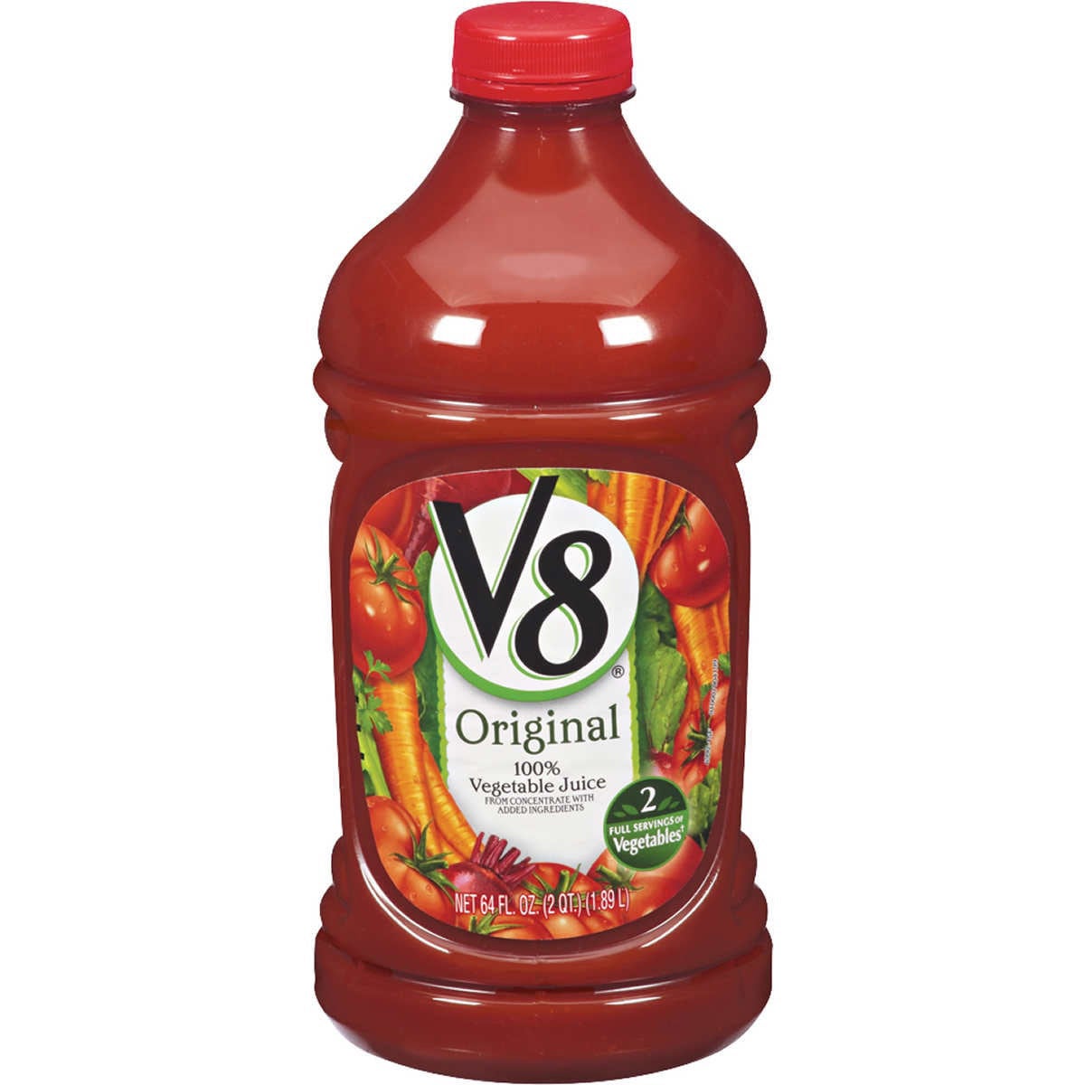 V8 Original 100% Vegetable Juice, 2 Pack, 64 fl oz Each
