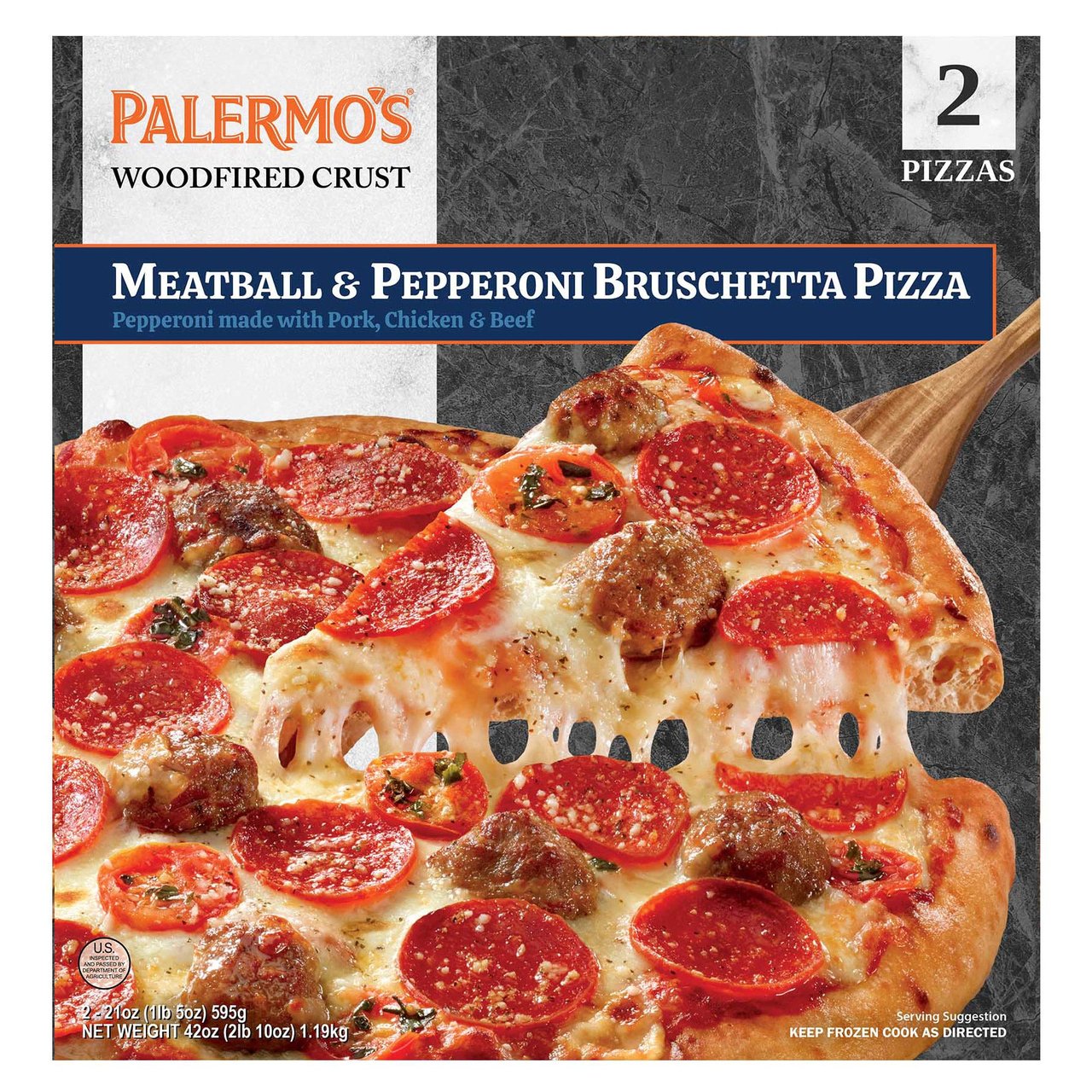 Urban Pie Bruschetta Pepperoni Meatball Pizza, 2/21 oz - Image 1
