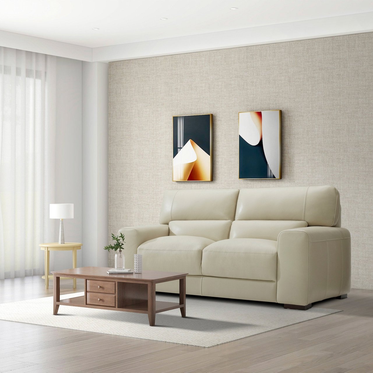Gilman Creek Leather Loveseat - Image 1