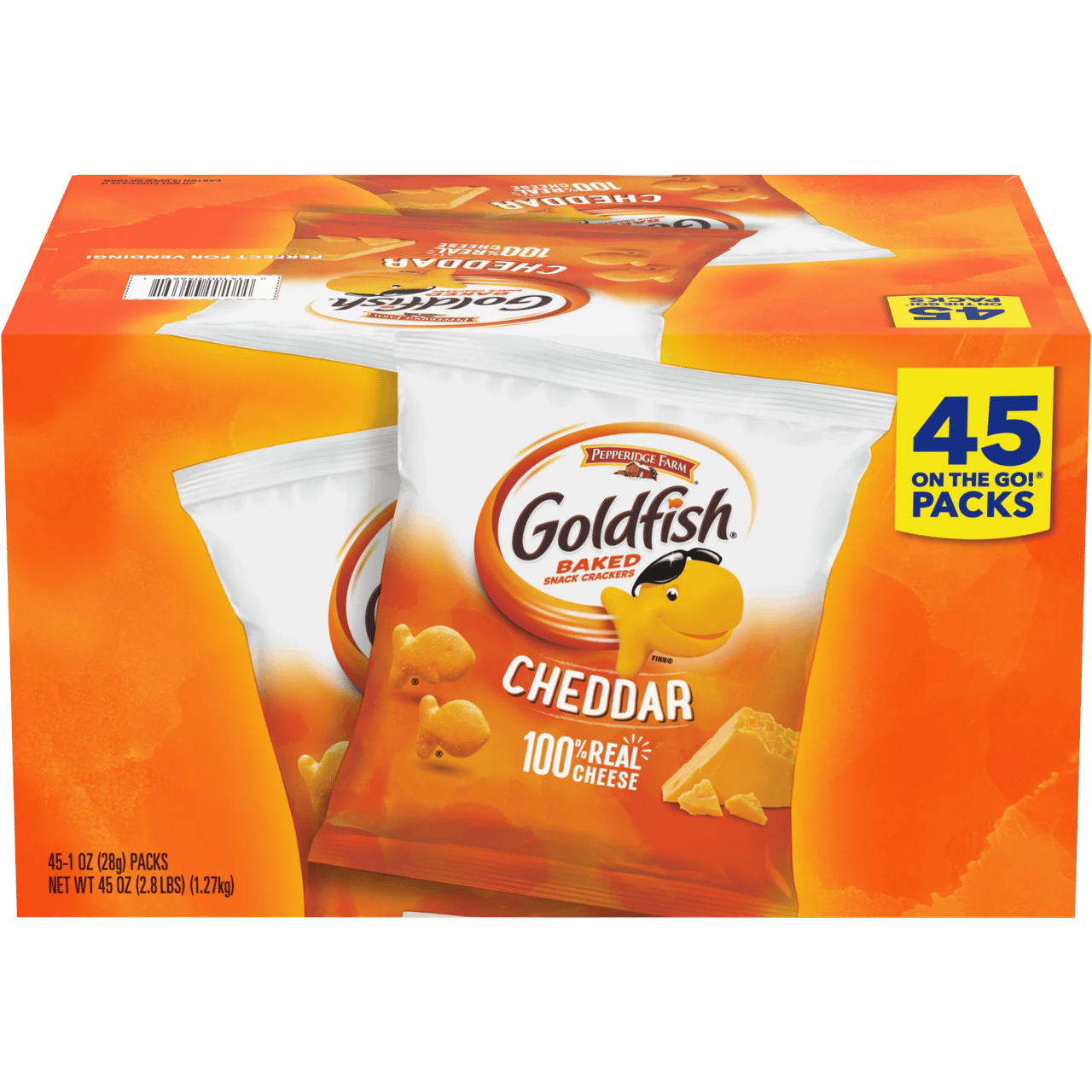 Pepperidge Farm Goldfish Cheddar 45 / 1 oz - Image 1