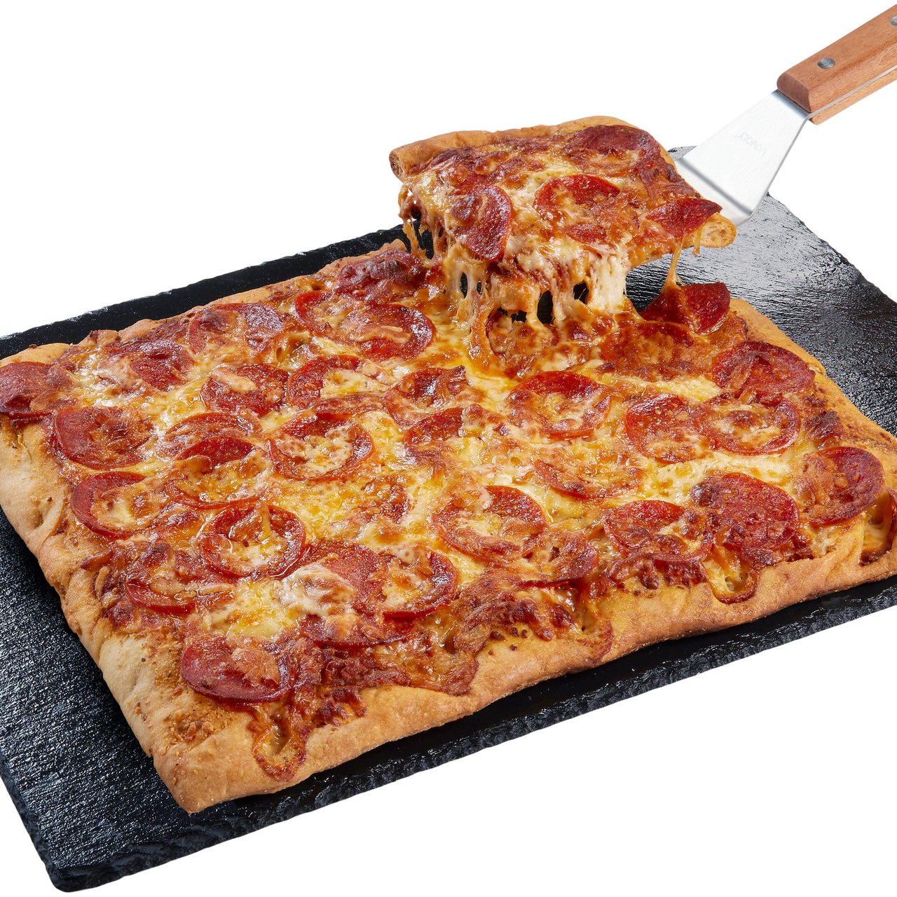 Kirkland Signature Pepperoni Pizza Take and Bake on Roman Style Pinsa - Image 1