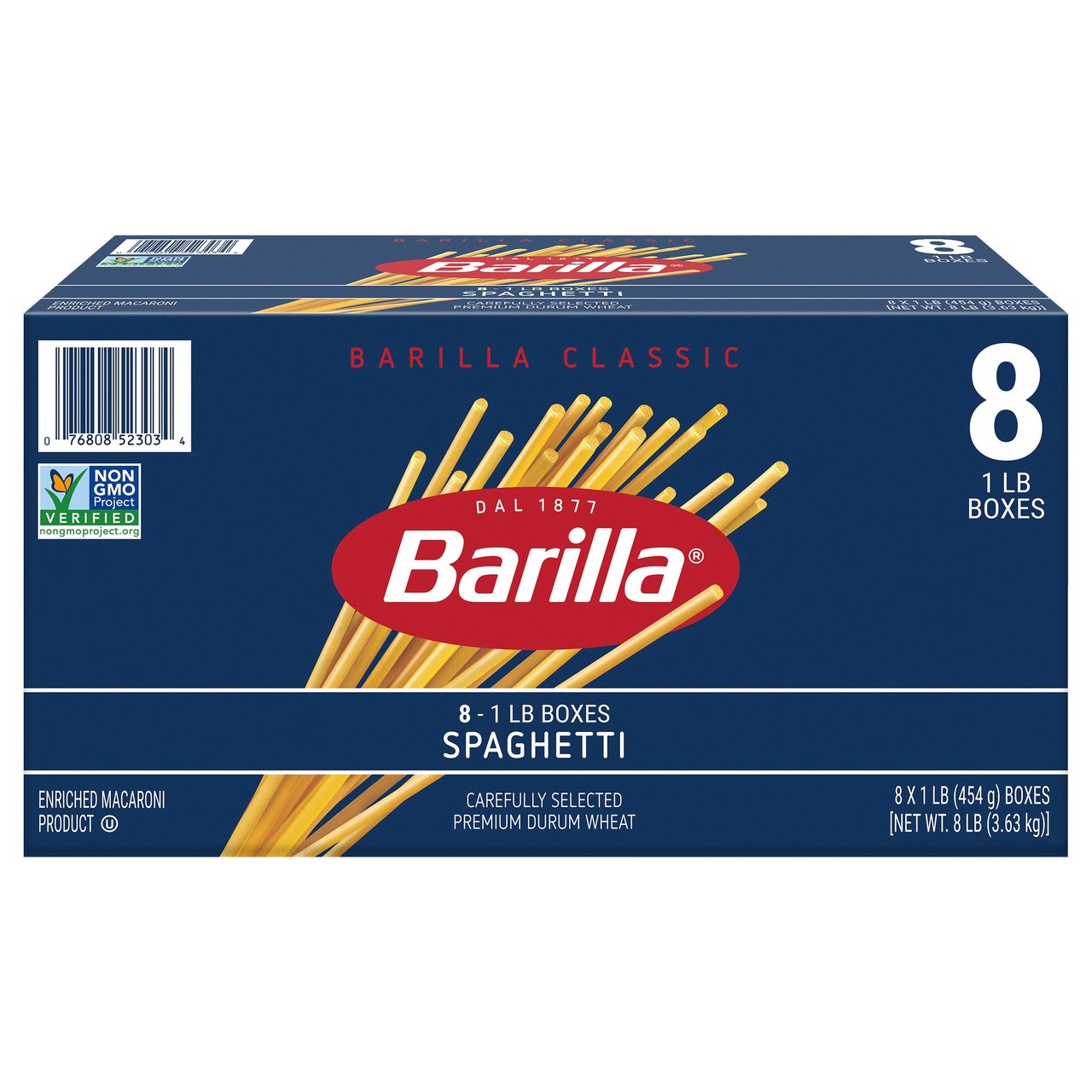 Barilla Spaghetti 8/1 lb - Image 1