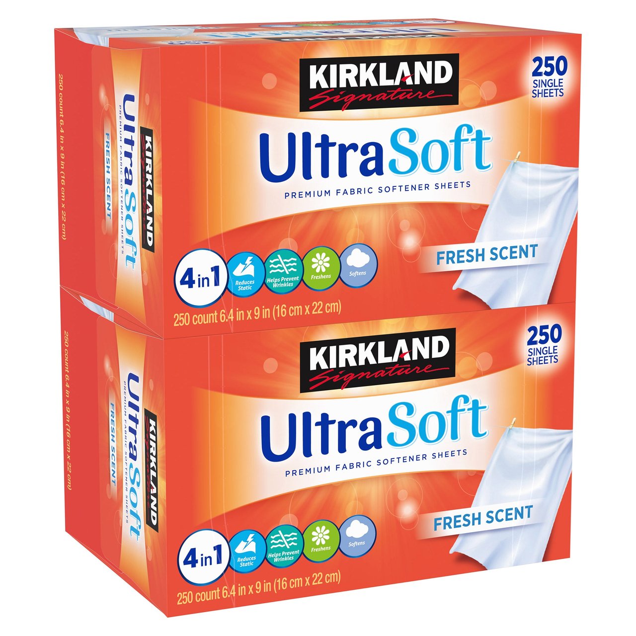 Kirkland Signature Fabric Softener Sheets, 500 Sheets - Image 1