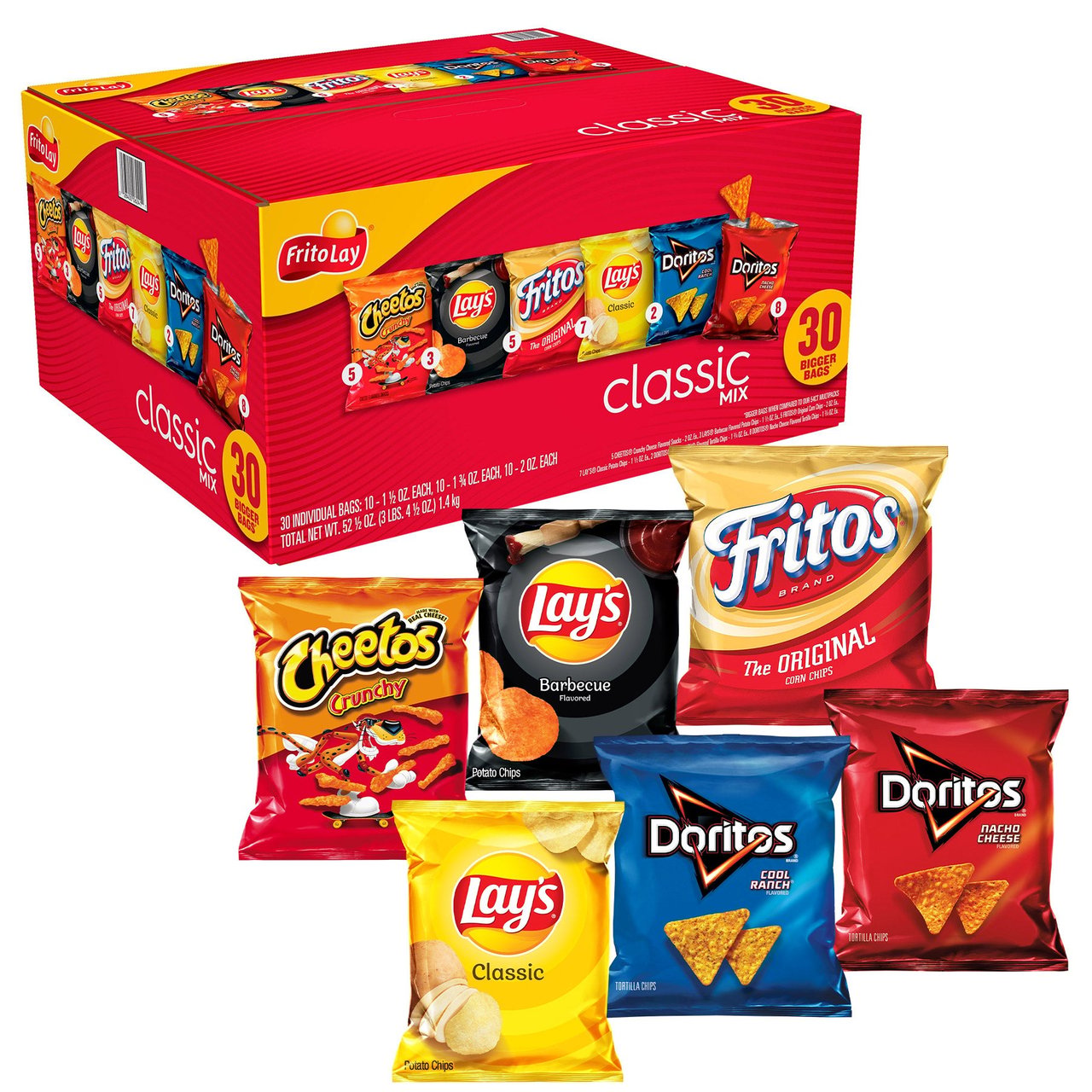 Frito Lay Classic Variety Pack 30 CT - Image 1
