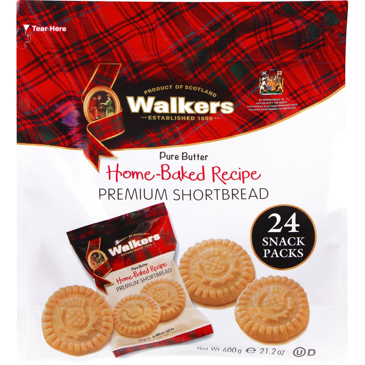 Walker's Shortbread Cookies 24/0.89oz (1.3lb) - Image 1