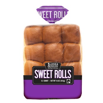 Alaska Grain Hawaiian Sweet Rolls, 12 Count / 16 oz