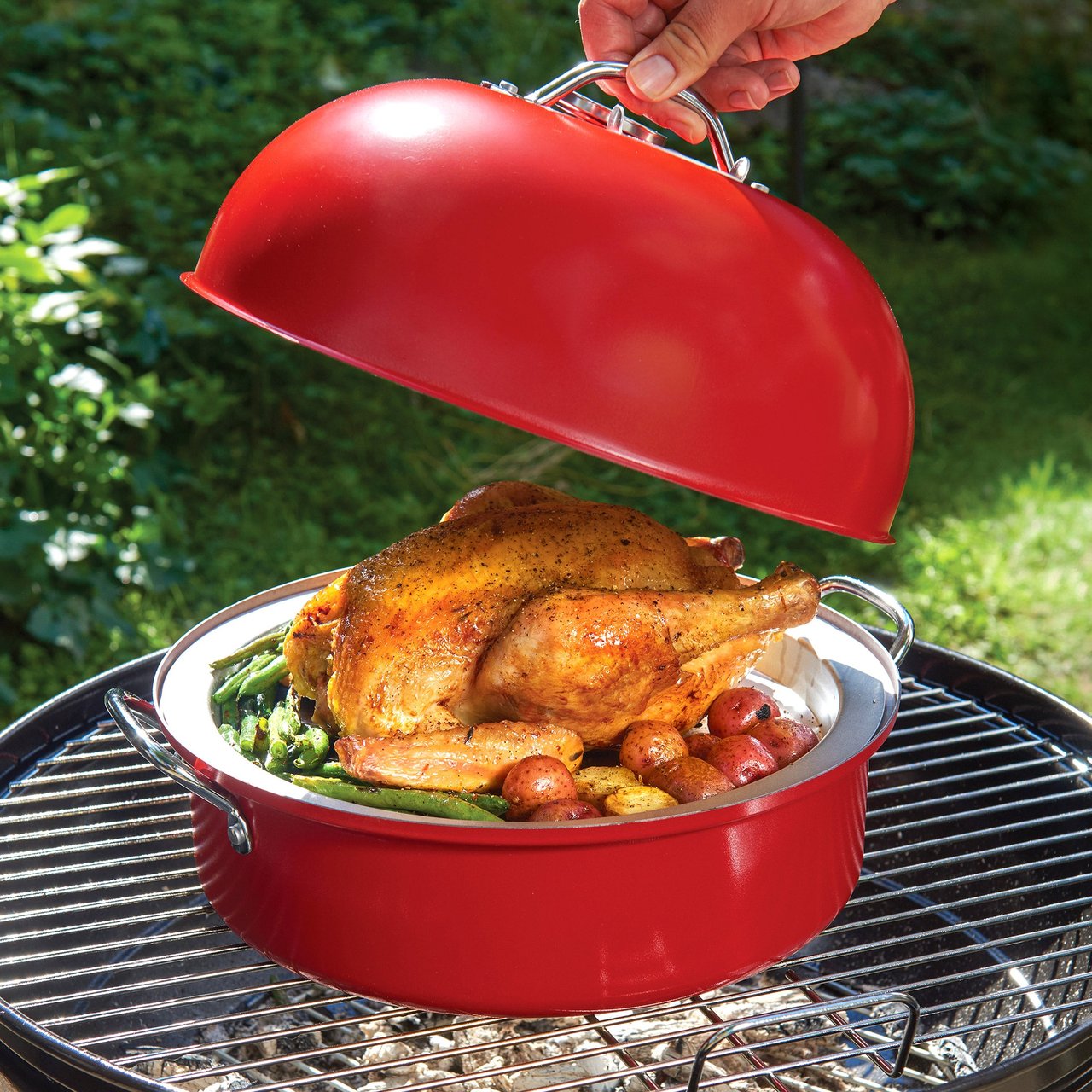 Nordic Ware Indoor & Outdoor Kettle Smoker - Image 1