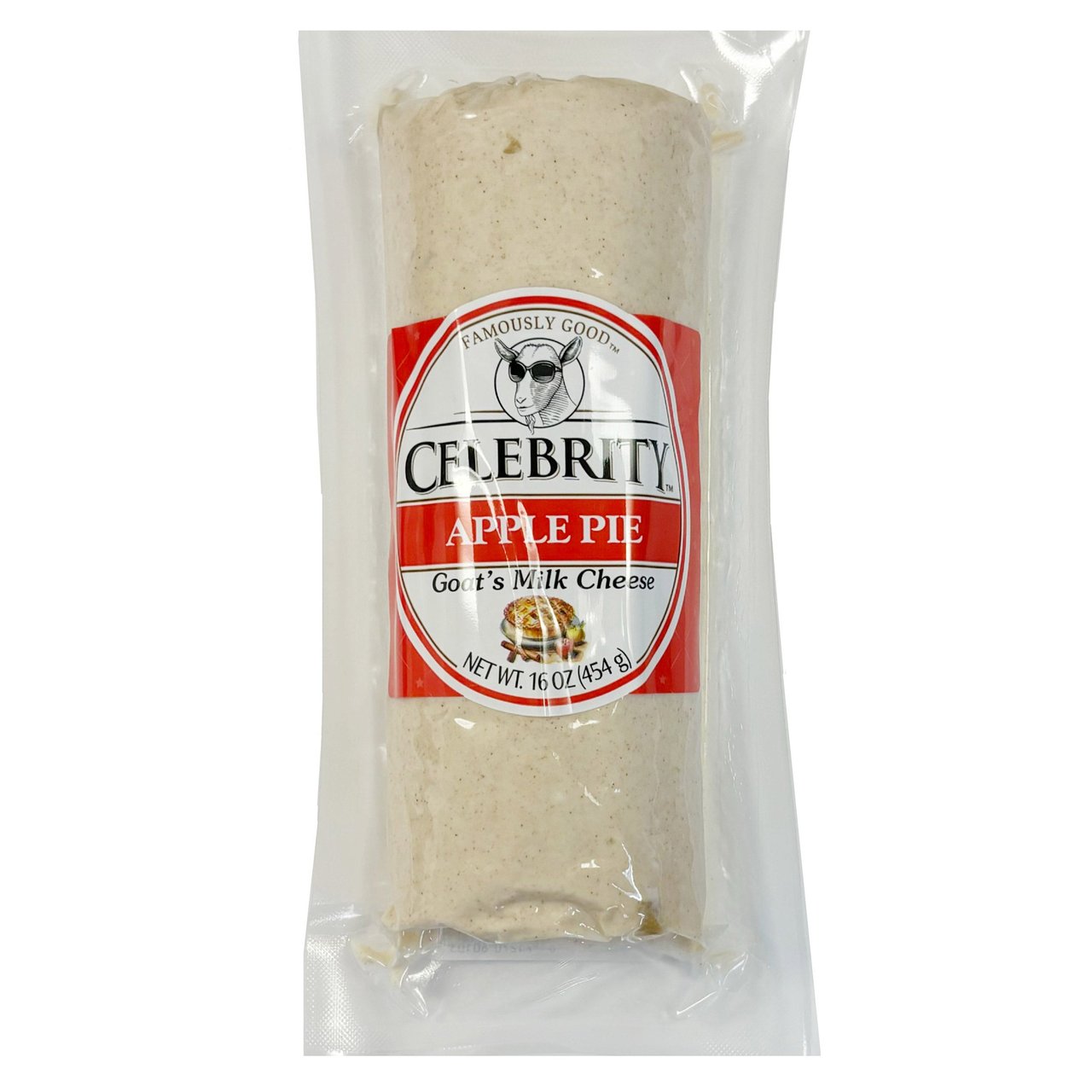 Celebrity Apple Pie Goat Cheese, 16 oz - Image 1