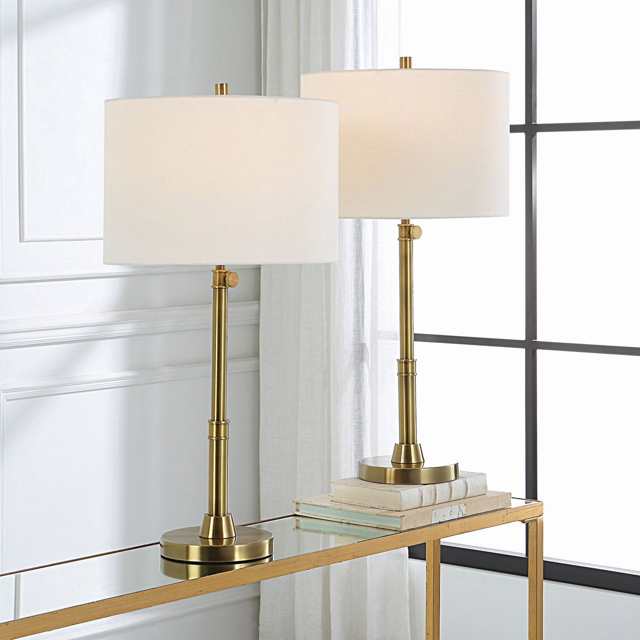 Anita Table Lamp, Brass, 2-Pack - Image 1