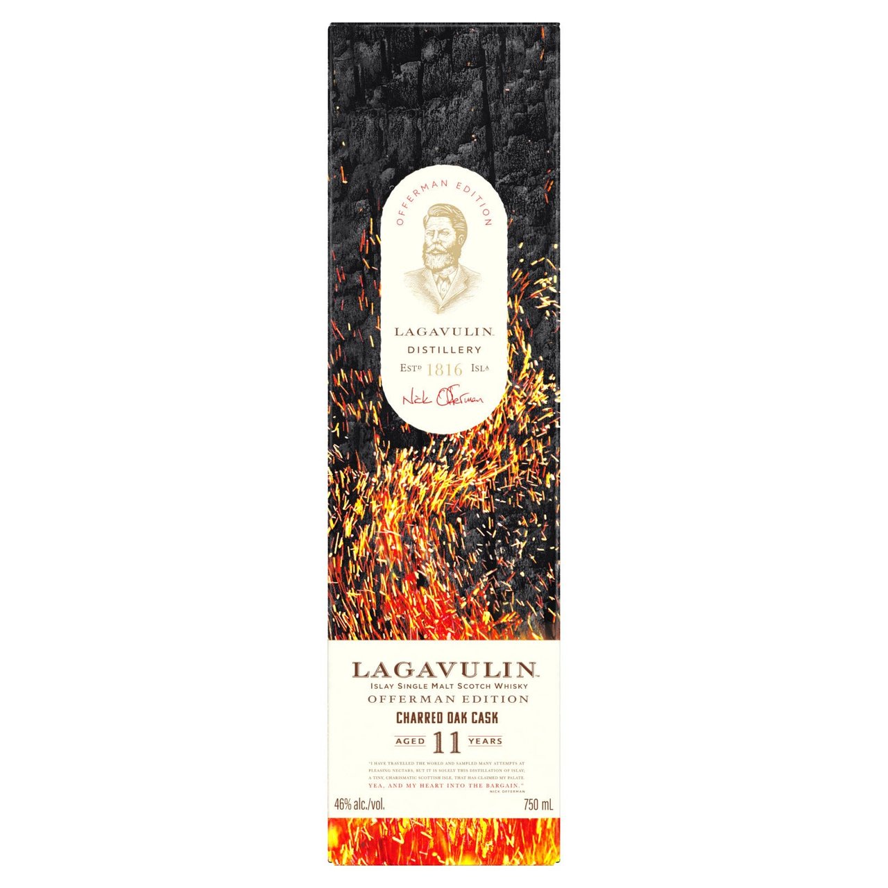 Lagavulin Offerman Edition 11 Year Old Charred Oak Cask Islay Single Malt Scotch Whisky 750mL