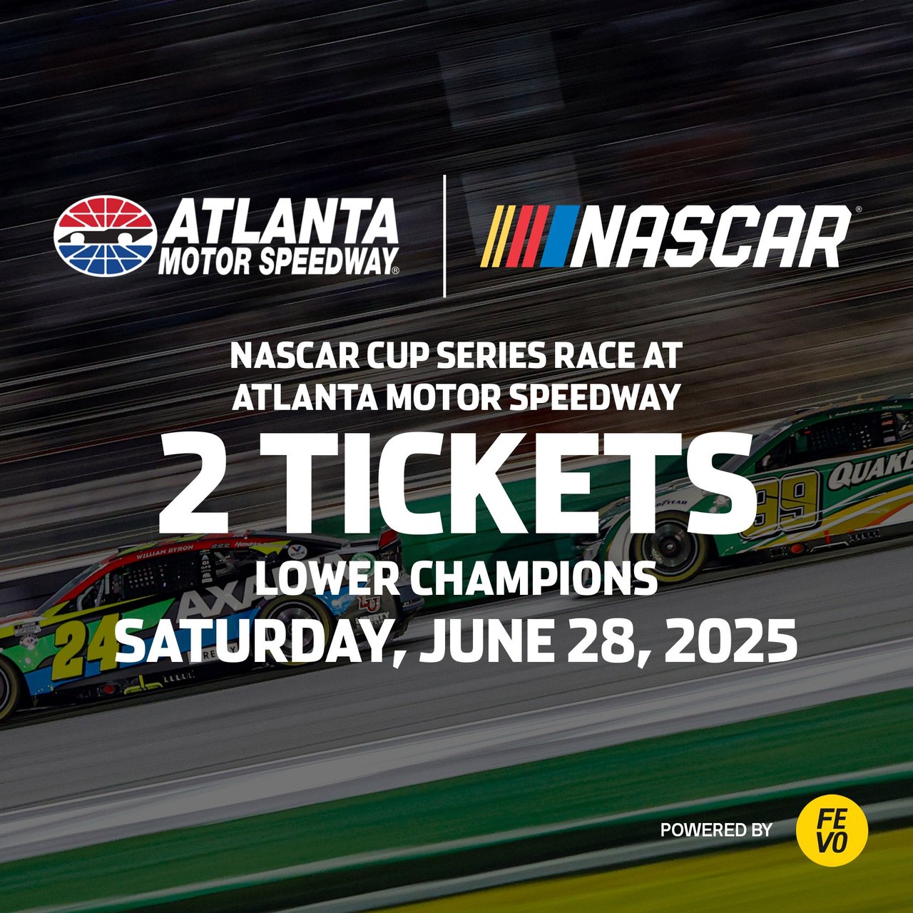 NASCAR Cup Series Atlanta Motor Speedway - Two Lower Champions Tickets (Non-Refundable eVoucher)