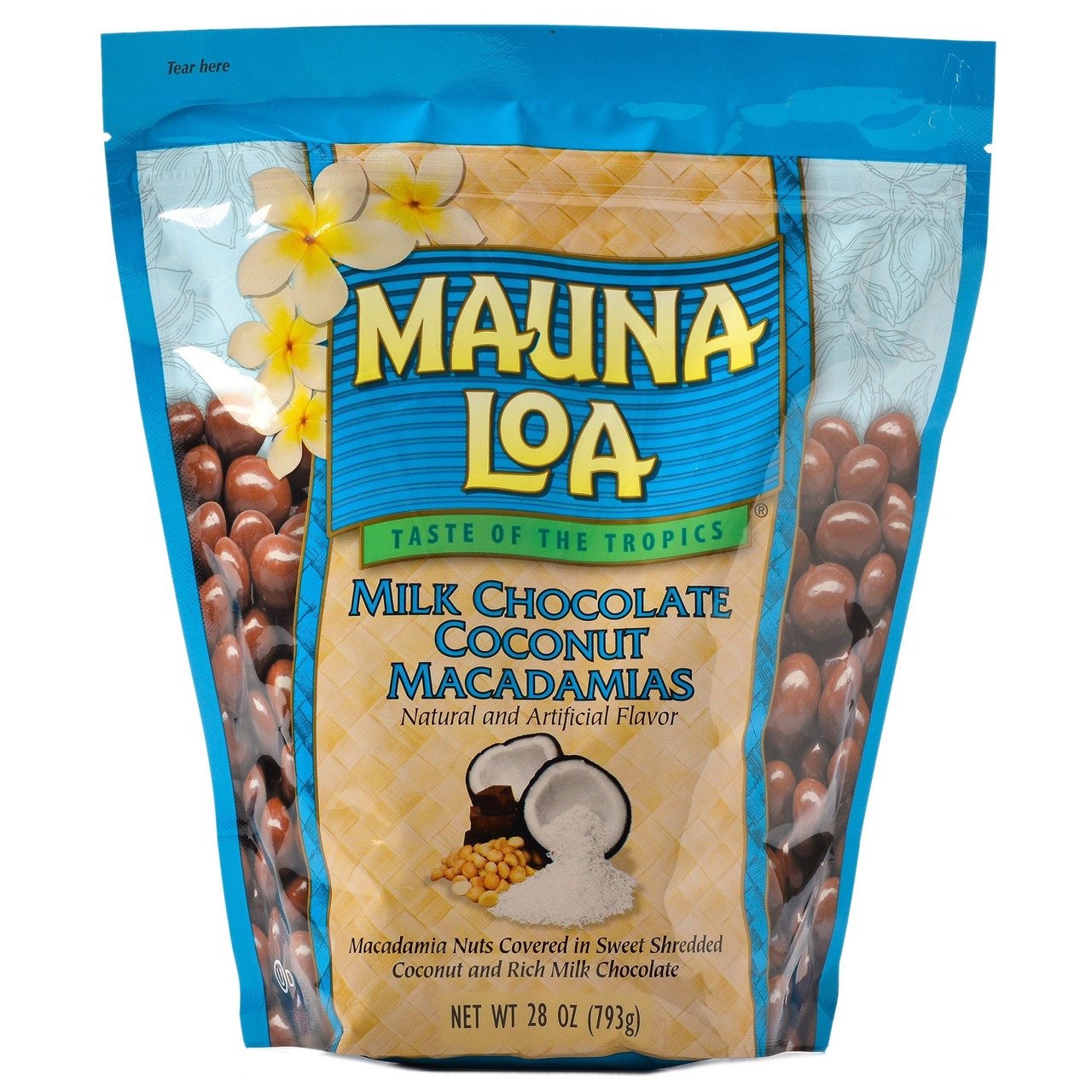 Mauna Loa Milk Chocolate Coconut Macadamias 28 oz - Image 1