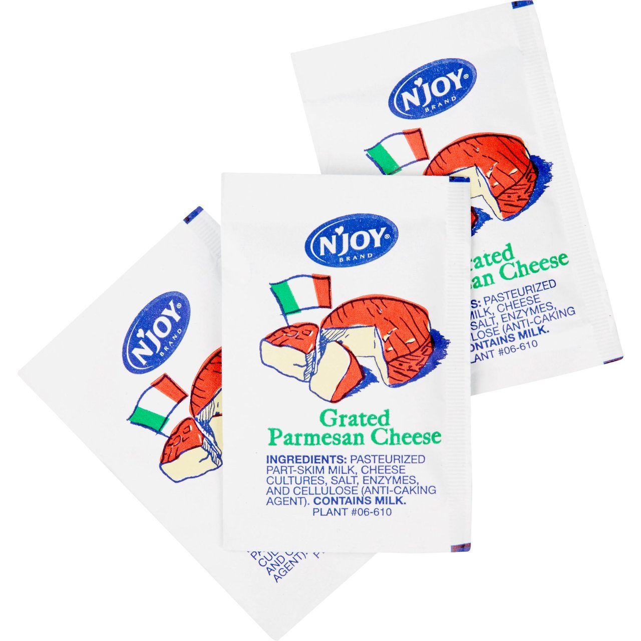 N'Joy Grated Parmesan Cheese Portion Packets, 200 CT - Image 1