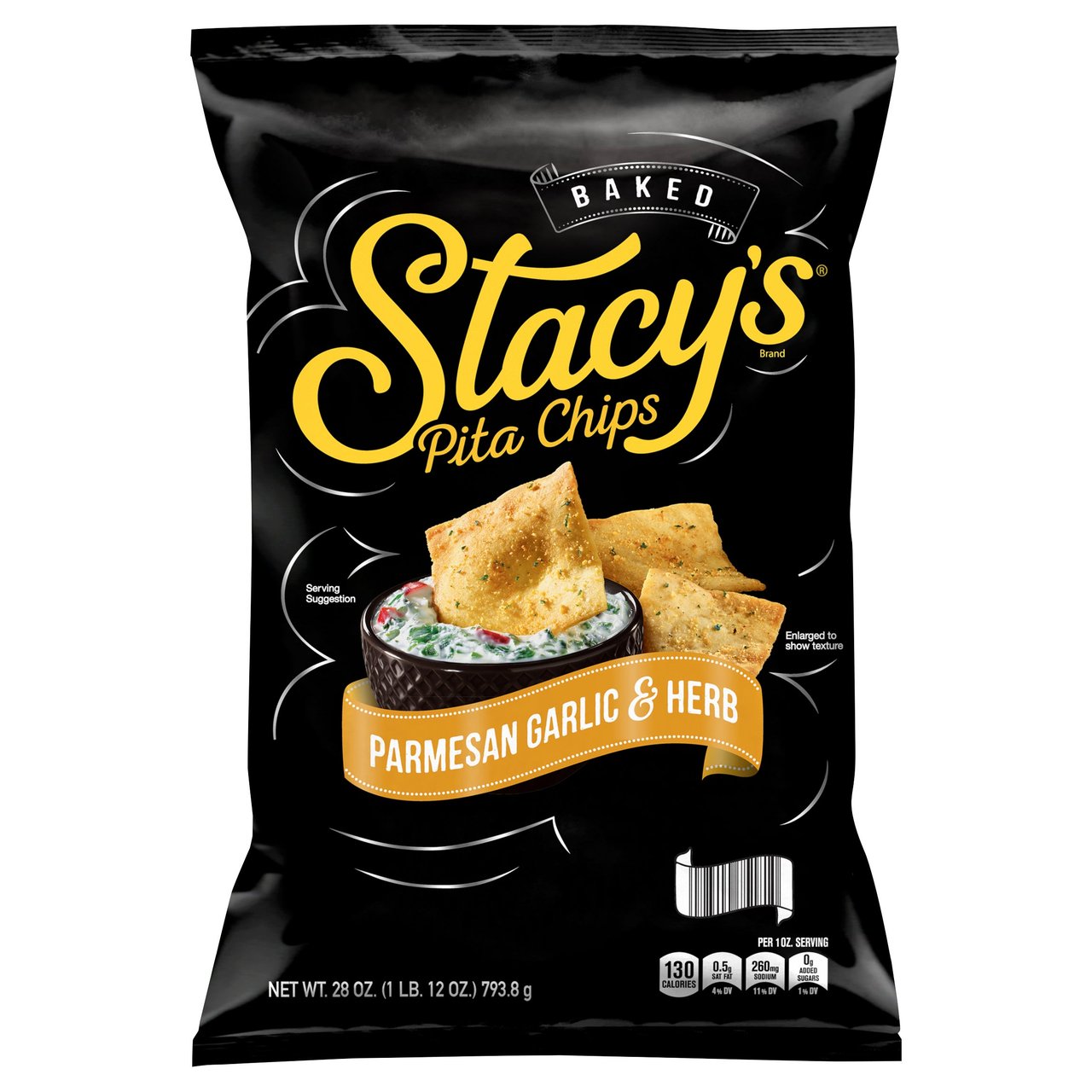 Stacy's Pita Chips Parmesan Garlic & Herb 28 oz - Image 1
