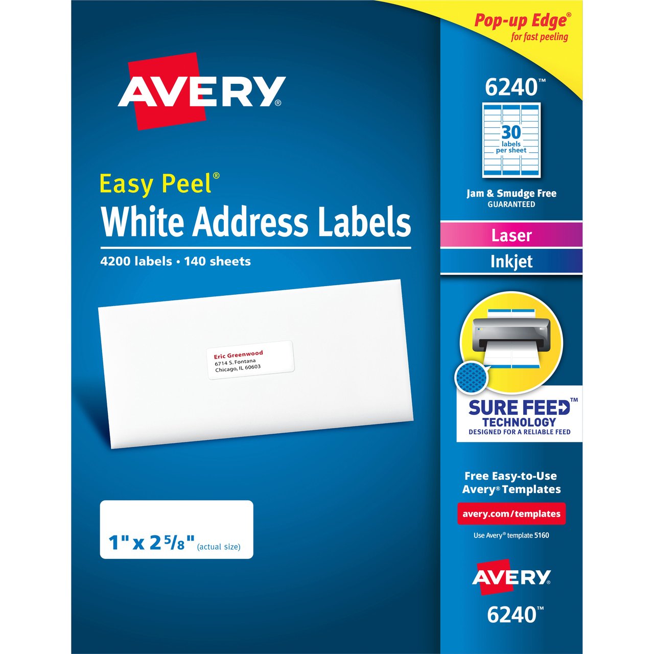 Avery Laser/Inkjet Labels Dual Tech, 4200 CT - Image 1
