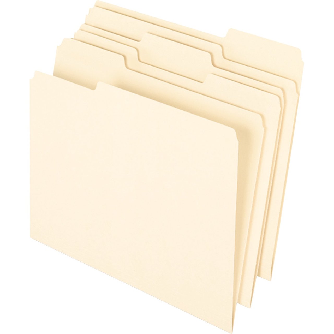 Pendaflex Earthwise 100% Recycled Manila File Folders, 1/3-Cut Tabs, Letter Size, 100-Count