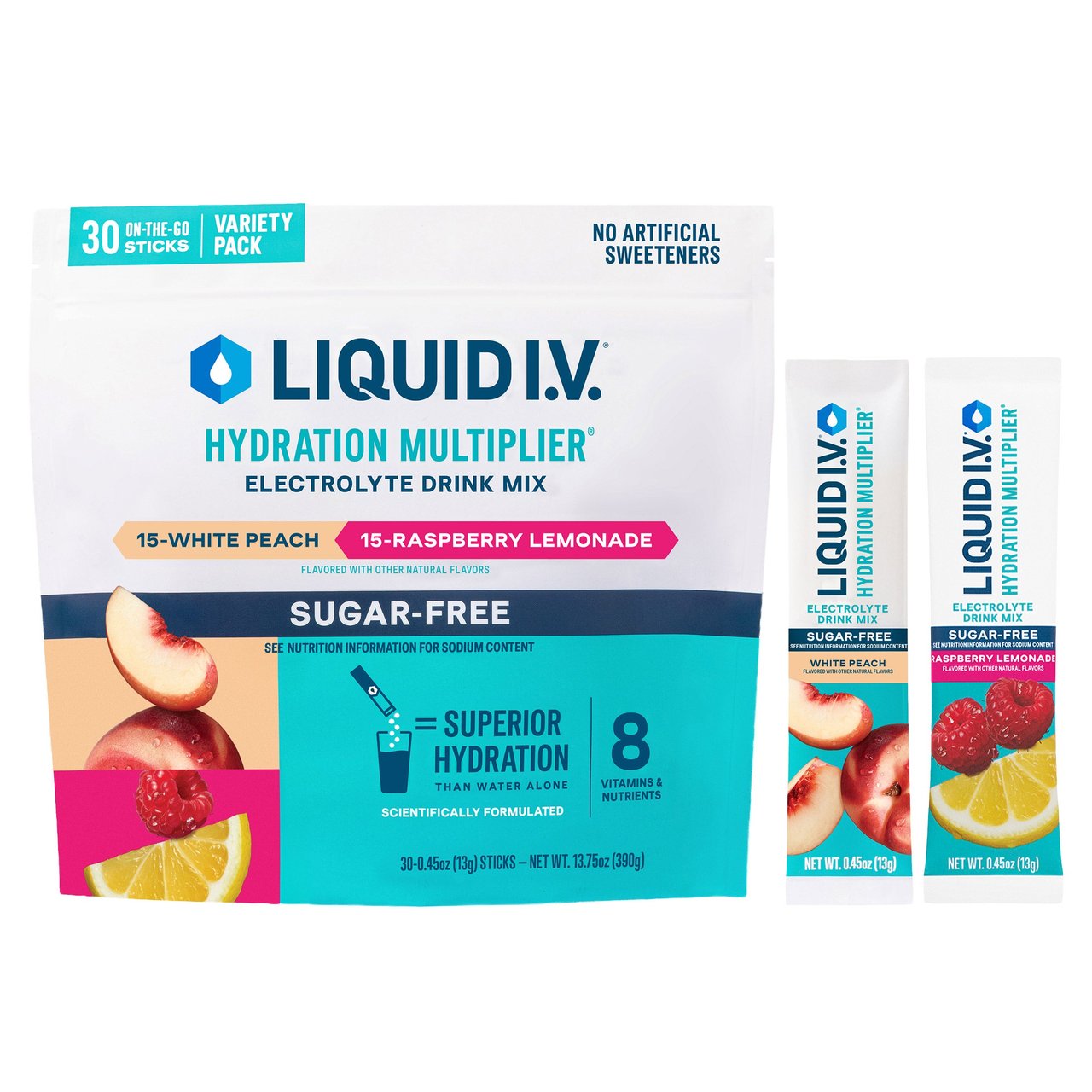 Liquid I.V. Sugar-Free Hydration Multiplier Variety Pack, 30 Count - Image 1