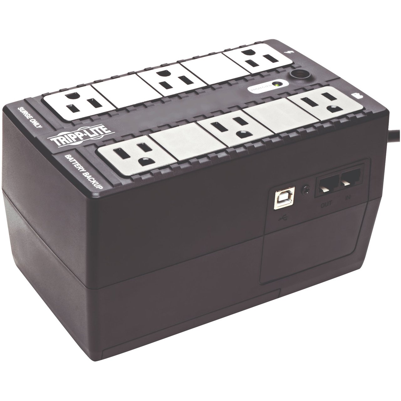 Tripp Lite INTERNET350U 350VA UPS Battery Backup, 6-Outlet, USB - Image 1