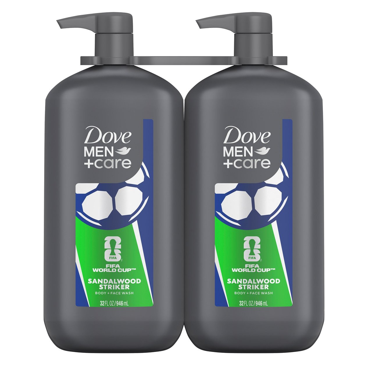Dove Men+Care Body & Face Wash 32 fl oz, 2-Pack - Image 1