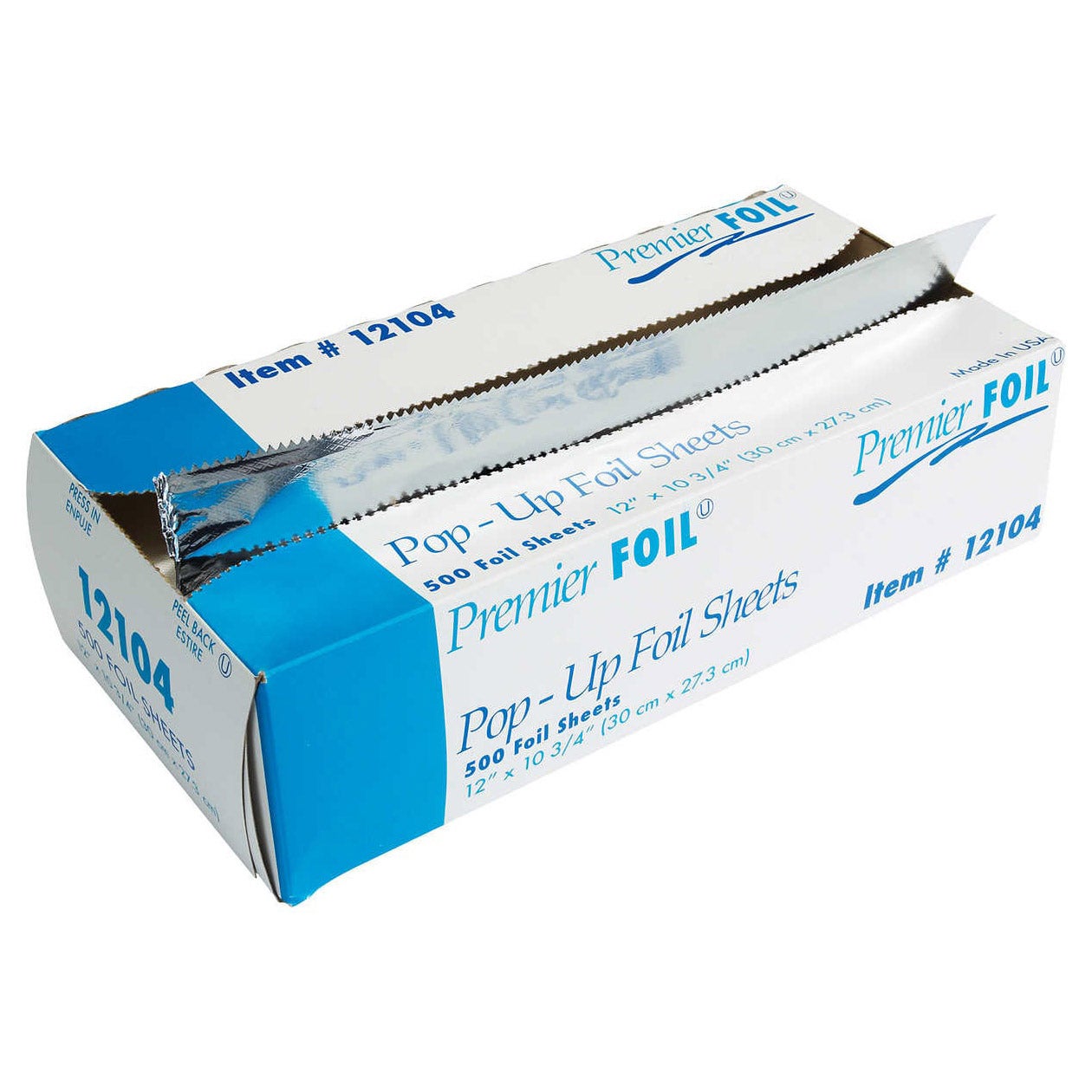 Durable Packaging 10.75" x 12" Premier Pop-Up Foil Sheets, 500 ct