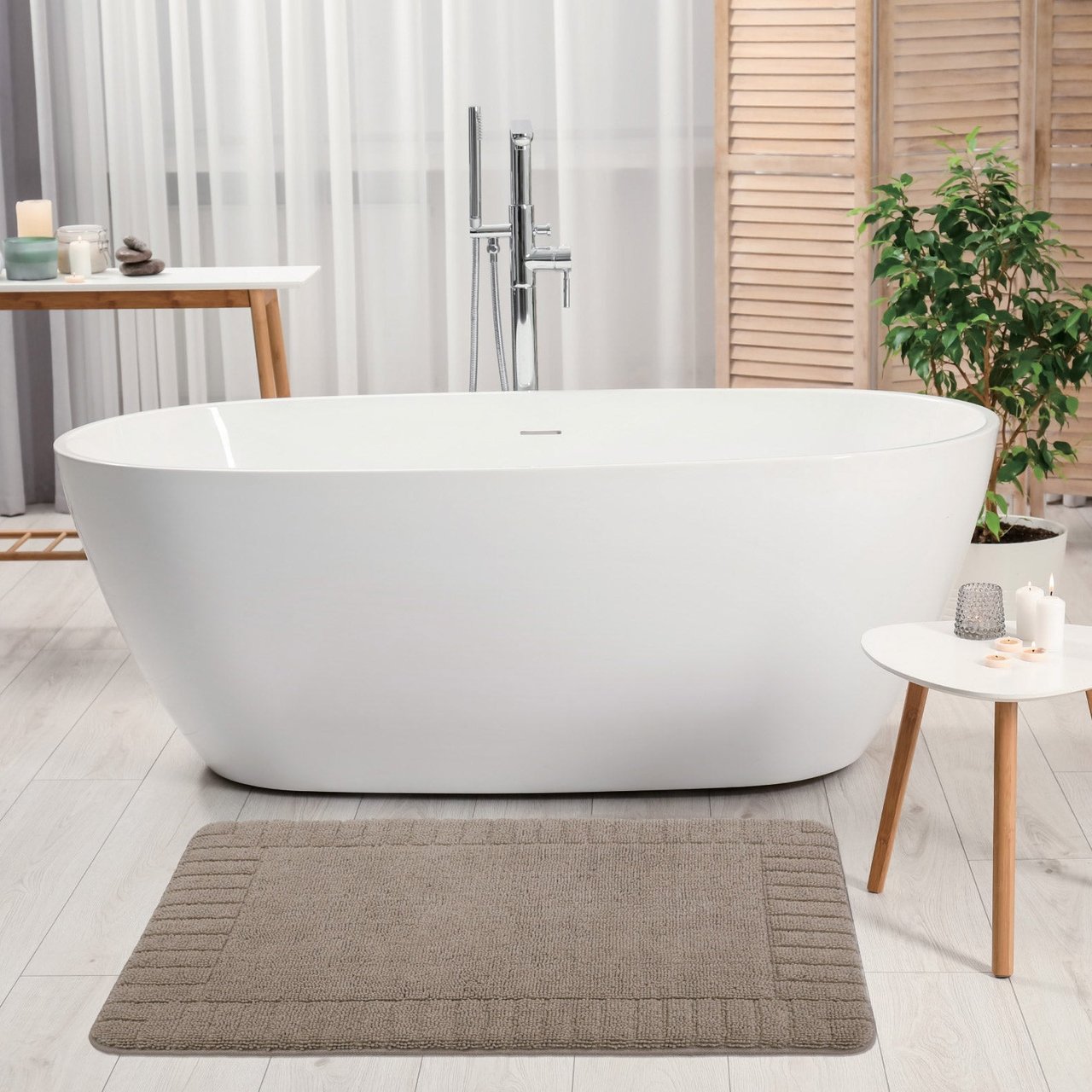 Noodle Jacquard Bath Mat