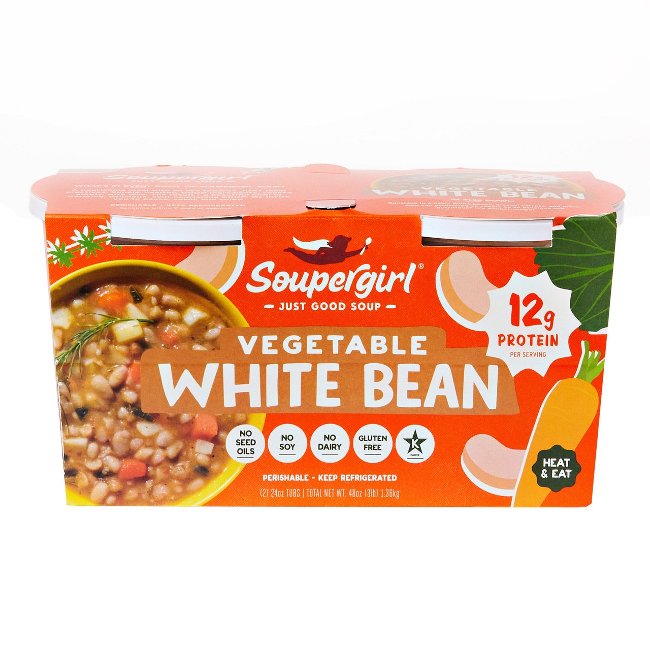 Soupergirl White Bean Soup 48 oz (3 lbs) - Image 1