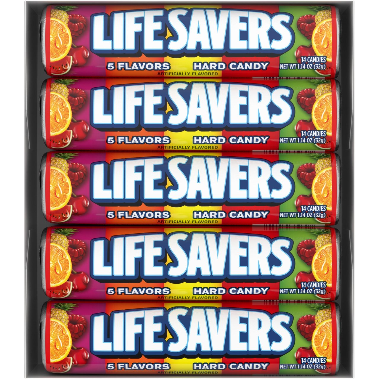 Life Savers 5 Flavors Hard Candy Rolls, 20 ct / 1.14 oz - Image 1