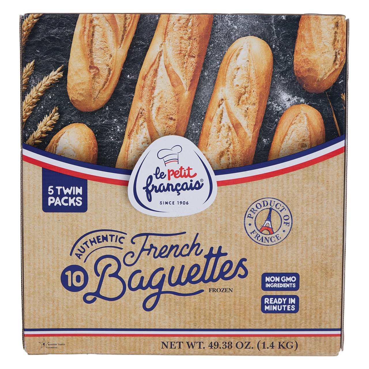 Le Petit Francais French Baguettes, 10 Count, 4.4 oz Each