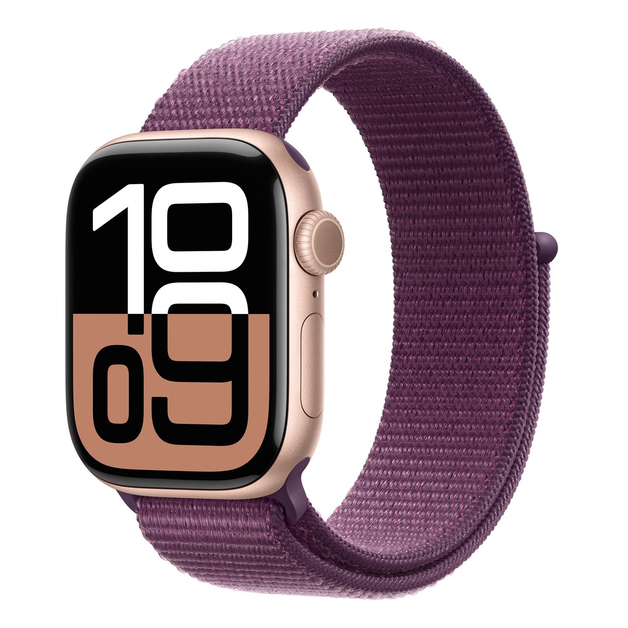 Apple Watch Series 10 Rose Gold with Plum Sport Loop 42mm GPS MWWK3LW/A - Image 1