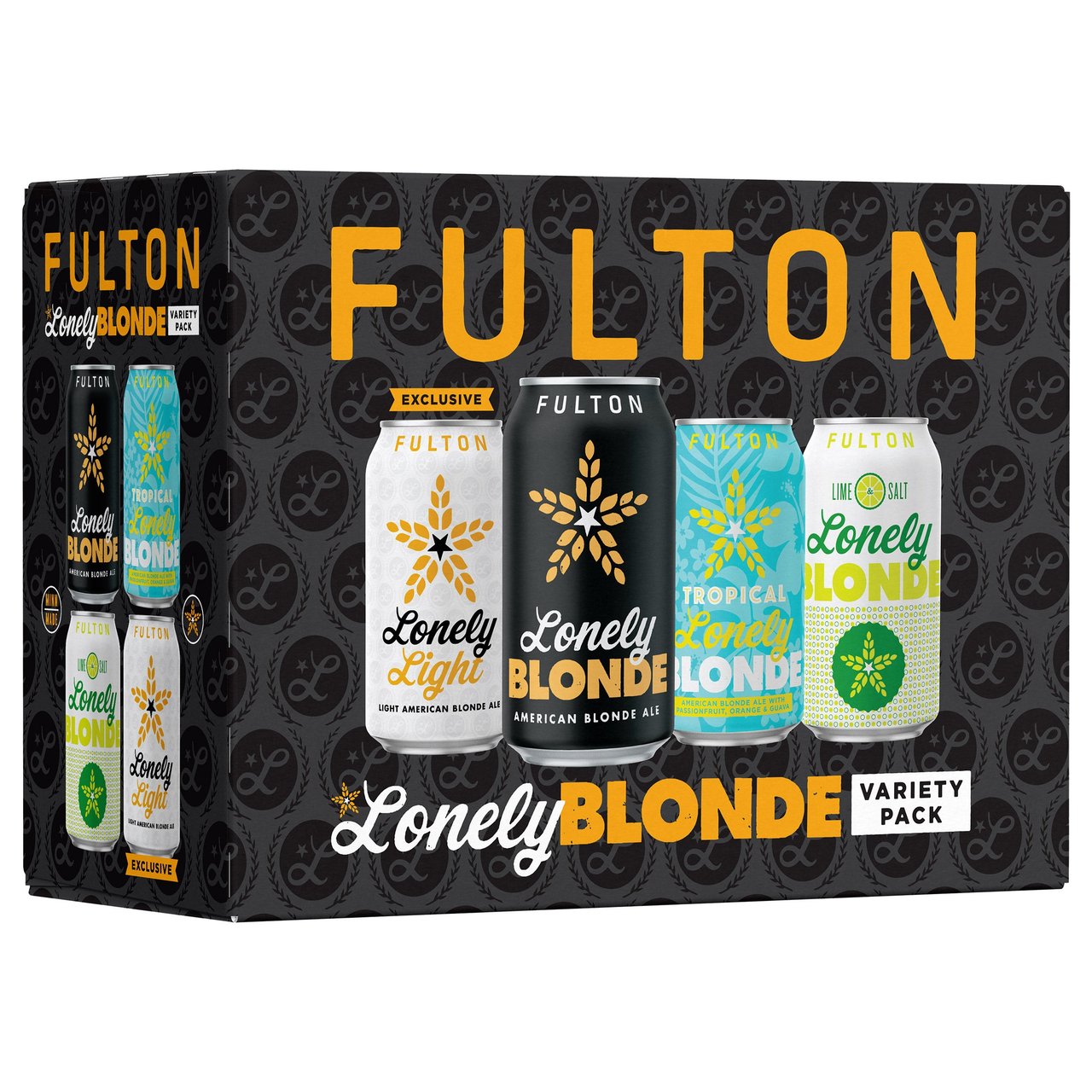 Fulton Lonely Blonde Variety Pack, 2/12-Pack, 12 oz Cans