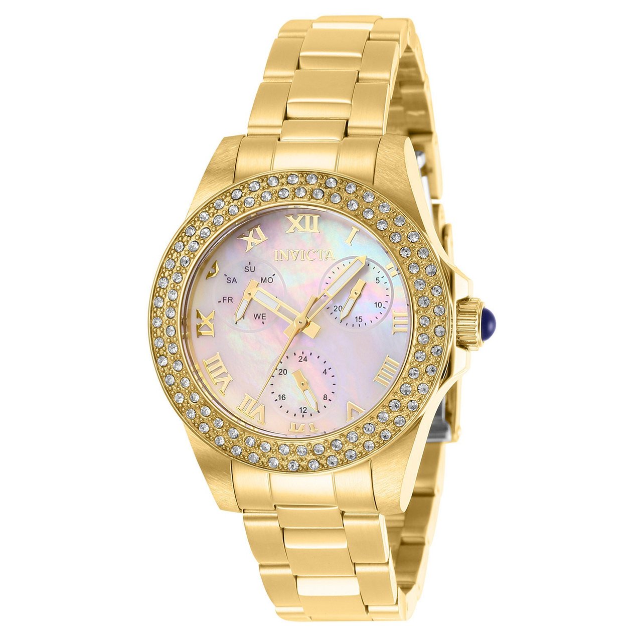 INVICTA ANGEL MOTHER OF PEARL WOMENS QUARTZ WATCH, 34MM - Image 1